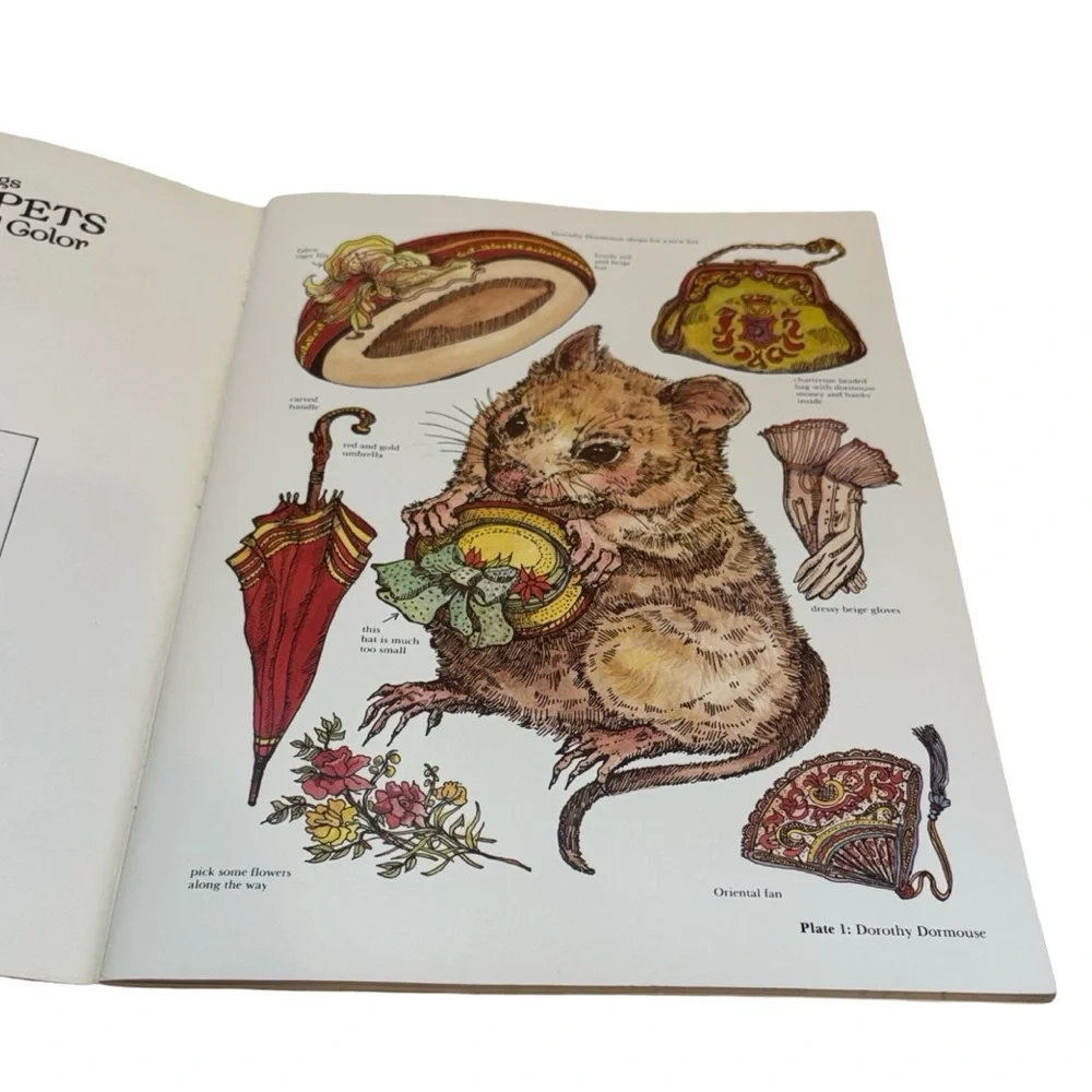 Vintage 1986 Victorian Pets Paper Dolls in Full Color Evelyn Gathings Dover Book